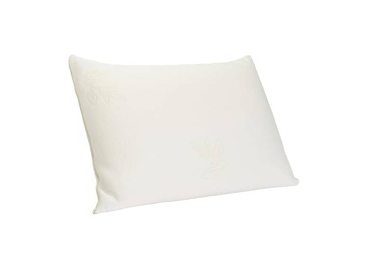 DROUAULT - Oreiller Visco Memory 45x70 cm - Medium - Mémoire de Forme Mousse Mémoire de forme visco-végétale à base d'huile végétale - Dormeurs sur le Dos - Enveloppe Viscose & Polyester