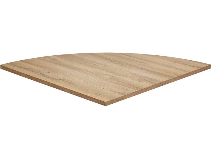 Ansteckplatte FMD Calvi , braun (alteichefarben), B:80cm H:2,2cm T:80cm, Holzwerkstoff, Ansatztischplatten, Ansteckplatte, Ansteckplatte zur Eckverbindung von Calvi-Schreibtischen