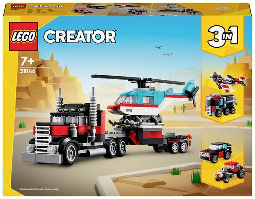 31146 LEGO CREATOR Tieflader mit Hubschrauber