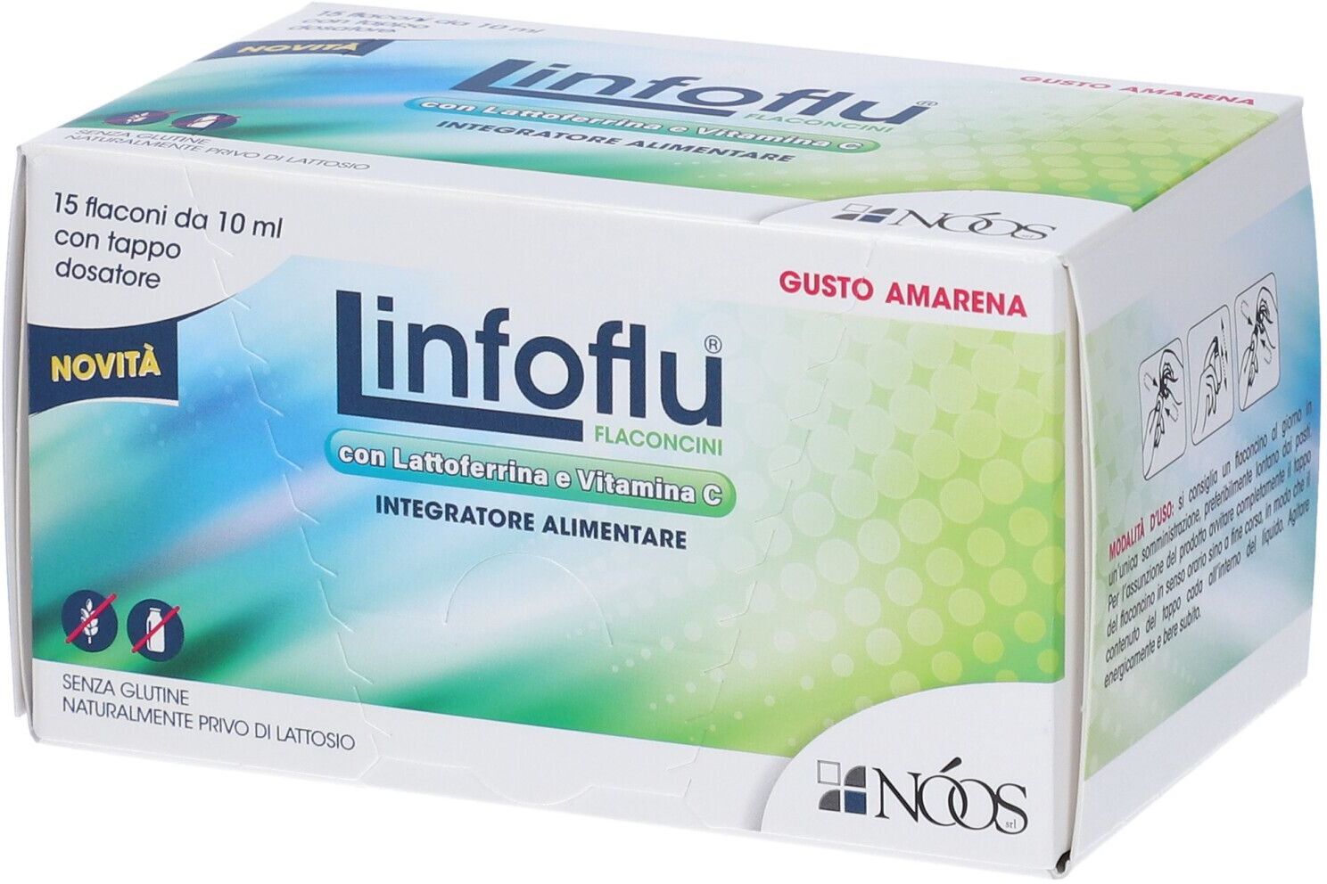 NOOS Srl Noos Linfoflu, 15 Flaconcini da 10 ml