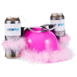 relaxdays Bierhelm Pink pink