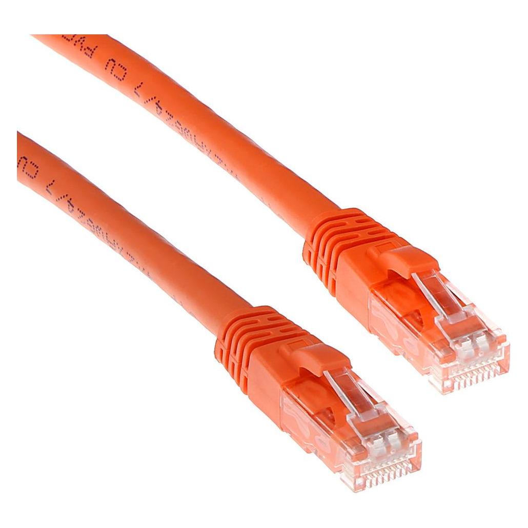 ACT Orange 5 meter U/UTP CAT6A patch cable snagless with RJ45 connectors. Cat6a u/utp snagless or 5.00m (U/UTP, CAT6a, 5 m) (IB2105)