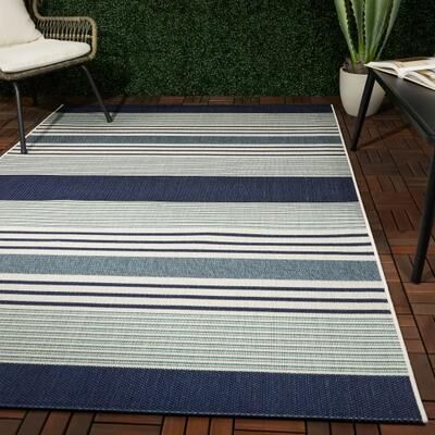 Balta Rugs Jonah Striped Transitional Indoor/ Outdoor Area Rug