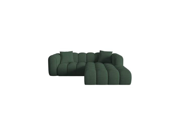 3-Sitzer Design Ecksofa „Elise“ Strukturstoff Seegrün CXL by Christian Lacroix
