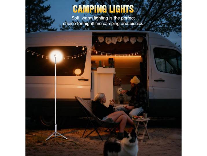 Trustfire WL22-PRO lampe de poche télescopique LED de Camping améliorée avec trépied lumière de secours Rechargeable lanterne Portable extérieure