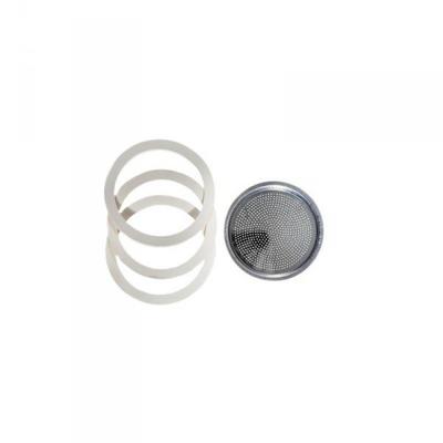 BIALETTI Mikrofiltergitter + 3 Dichtungen 0800402 für Venus 6 Tassen