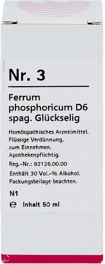 Nr.3 Ferrum phosphoricum D6 spag.Glückselig