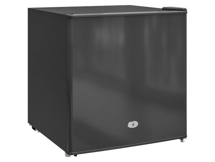 Homcom Mini-Gefrierschrank aus Stahl Kunststoff Schwarz, 1 Fächer, 44.2x48.8x47 cm, Küchen, Küchenmöbel, Küchenschränke, Küchenoberschränke