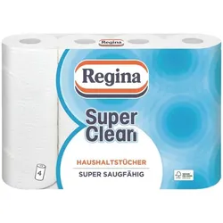 Regina Küchenrollen »Super Clean« 3-lagig, 4 Rollen weiß, 25.9 cm