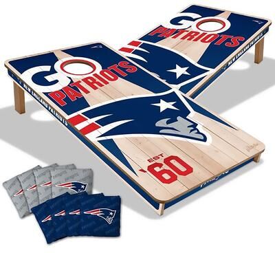 Skip's Garage New England Patriots NFL 2x4 Cornhole Board Set