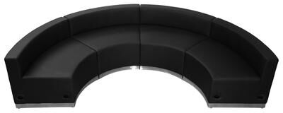 Lancaster Home "HERCULES Alon Series LeatherSoft Reception Configuration, 4 Pieces - 105""W x 25.25"" - 52.5""D x 27""H"
