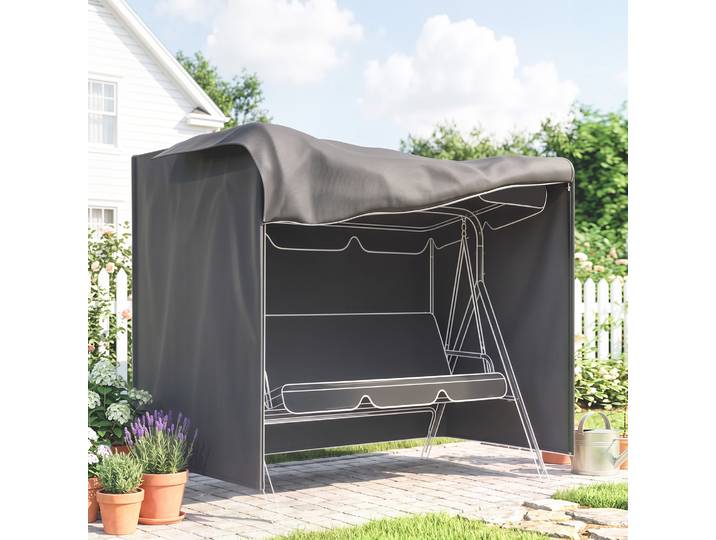 Outsunny Housse Balancelle Jardin 177x114x152cm Oxford Gris