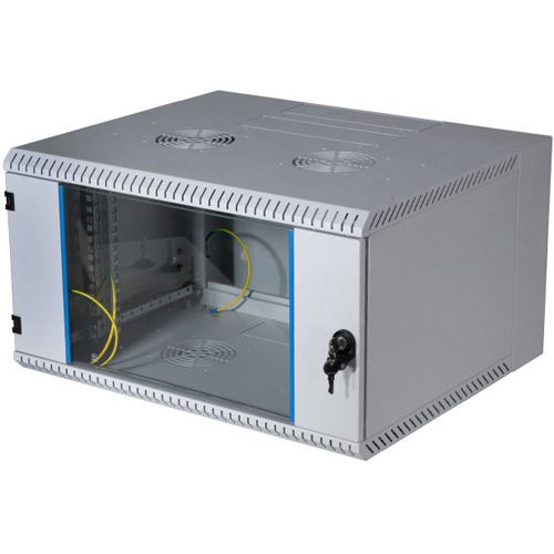 EFB Elektronik 19" Wandgehäuse 6HE, schwenk.,2-teilig,RAL7035,T=500
