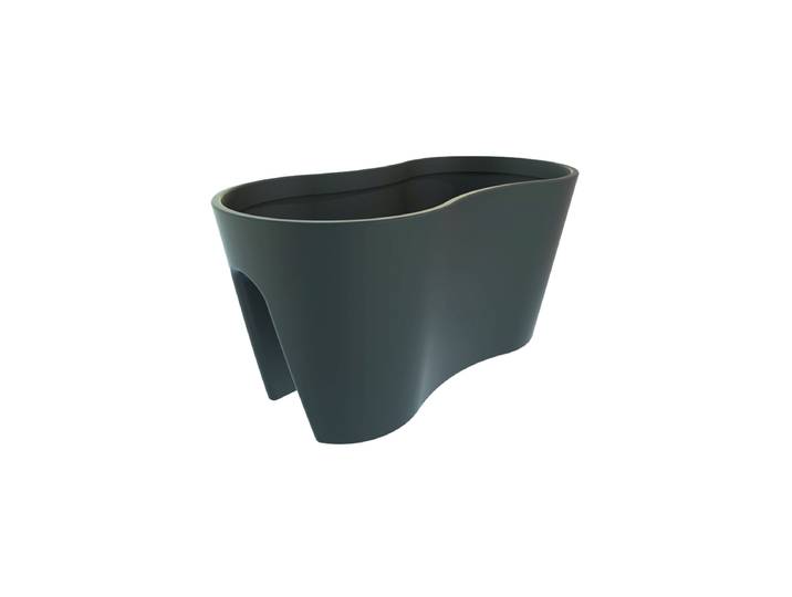 Balkonblumentopf Steckling Duo 60 cm - Graphit rephorm