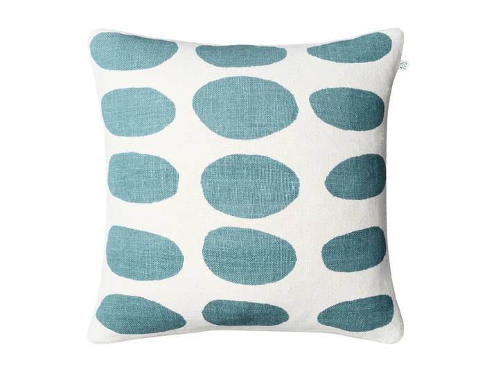 Chhatwal & Jonsson Housse de coussin Asim 50x50 cm Off white-heaven blue