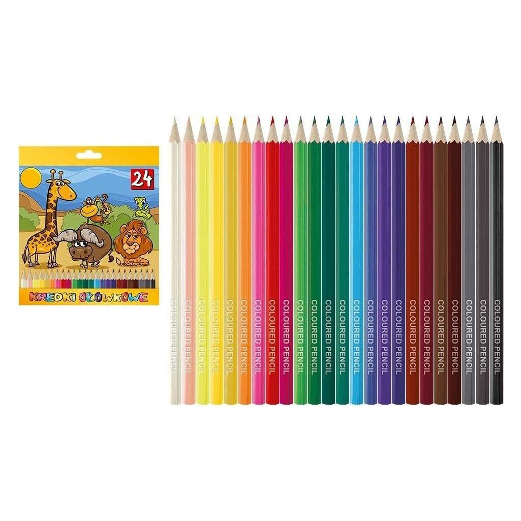 Titanum Sechseckige Buntstifte, 24 Farben (24x) (47591785)