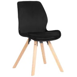 CLP Stuhl Luna Samt   Farbe: schwarz, Material: Samt