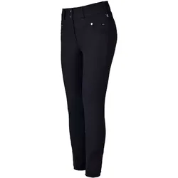 Kingsland Damenreithose Kirstie navy dunkelblau 4-Wege-Stretch hoher Bund schmale Passform, Größe: 34