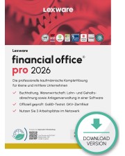 Lexware financial office pro 2026 Abo-Vertrag 1 Jahr 3 Benutzer Download Win, Deutsch (nur für Neukunden) (09018-2056)