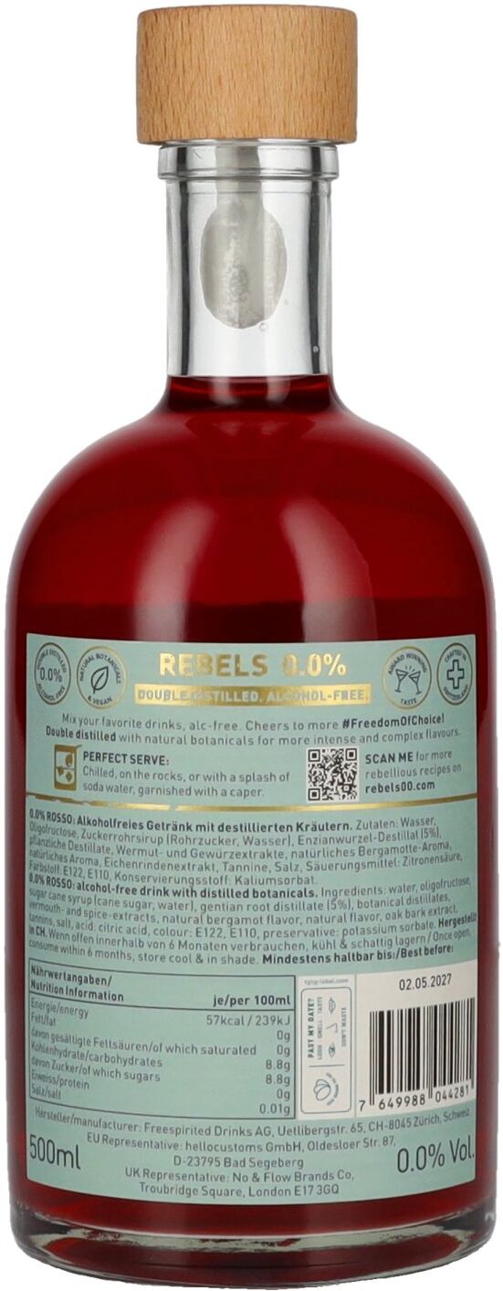 Rebels 0.0% Cheers Revolution Rosso Alcohol-Free 0,5l