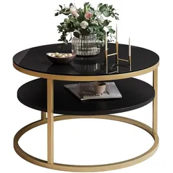COUCHTISCH CIRI SLIM GLASS mit Regal