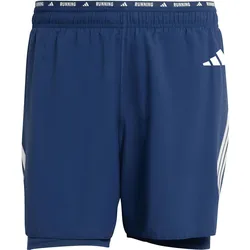 Adidas, Herren, Sporthose, Iconic Running 2in1 (S), Blau