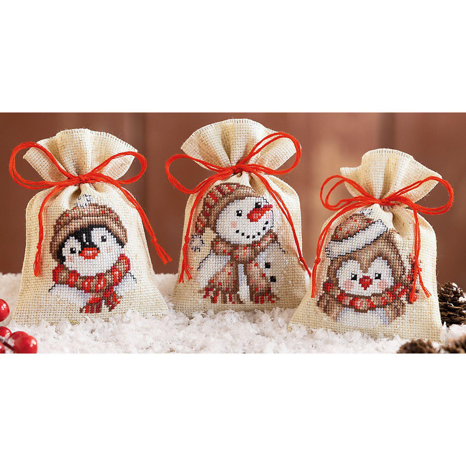 Geschenksäckchen "Winterfiguren"