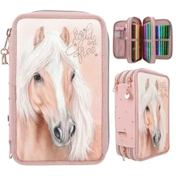 Depesche 11773 Miss Melody 3-Fach Federtasche ROMANTIC