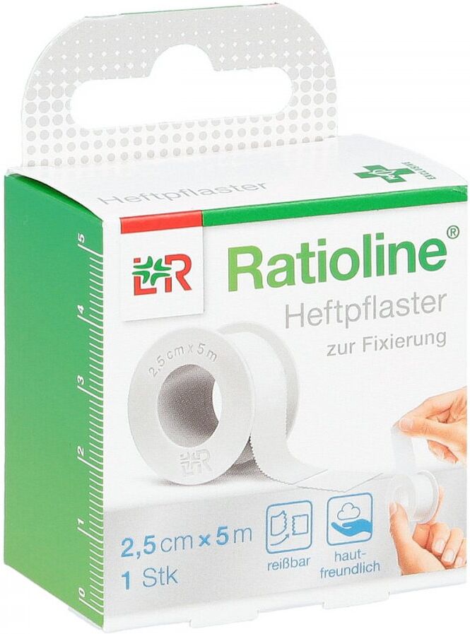 Ratioline acute Heftpflaster 2,5 cmx5 m 1stk