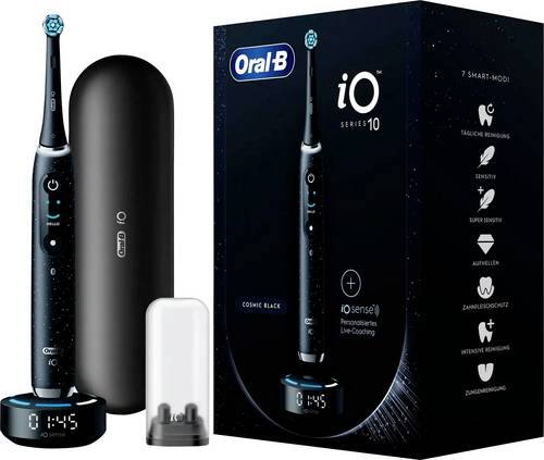 Oral-B Braun iO Series 10 Cosmic Black 435587 Elektrische Zahnbürste Schwarz