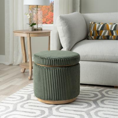 Linon Home Decor Linon Rue Upholstered Storage Ottoman