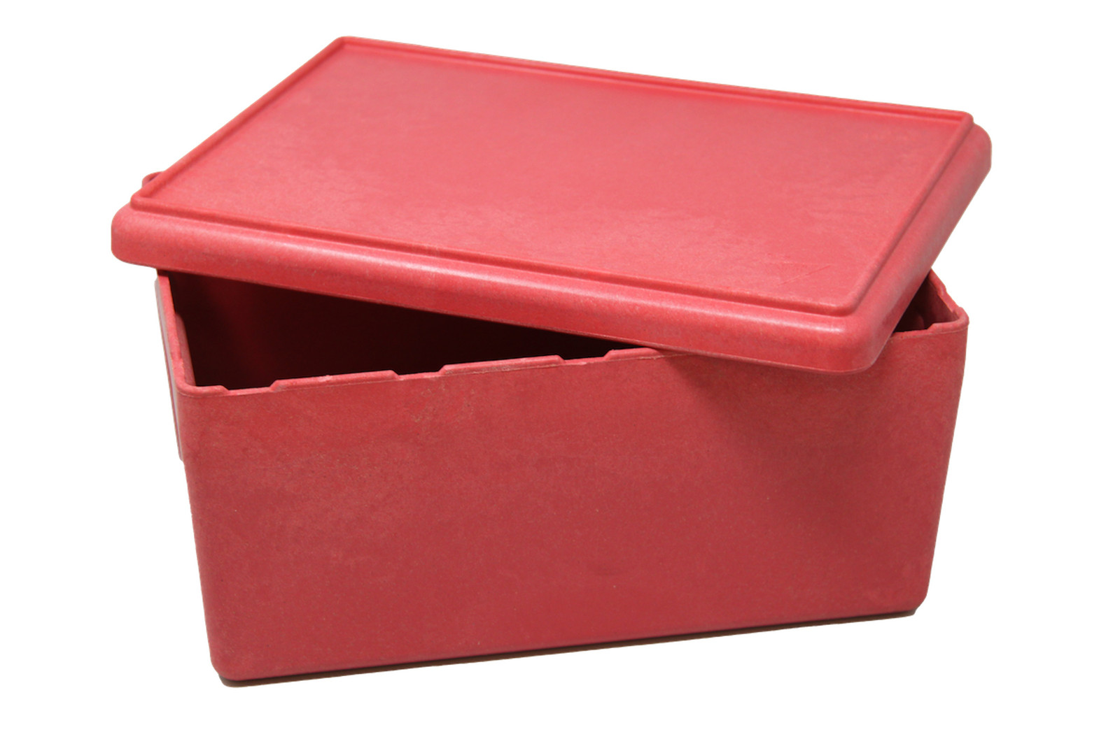 Wissner RE-Wood grote opbergbox met deksel, rood