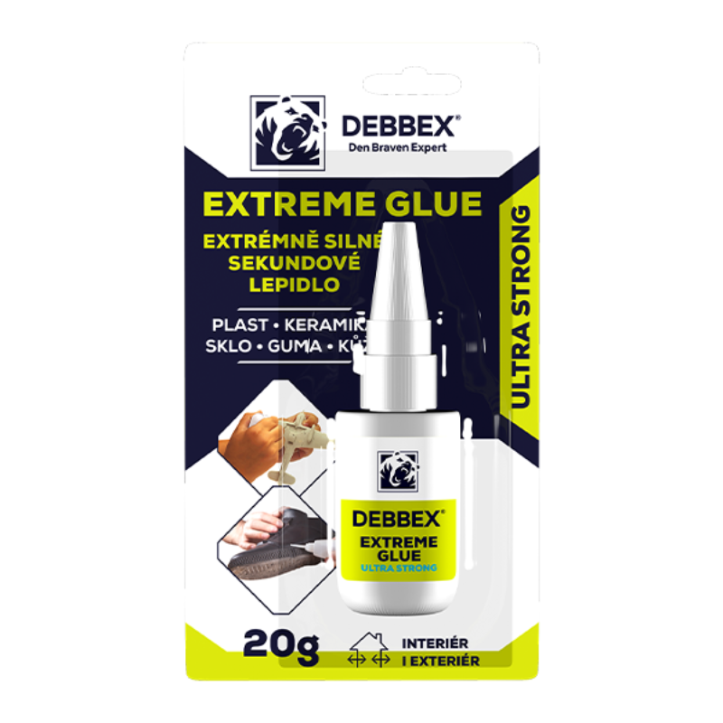 B2B Partner Extrémně silné sekundové lepidlo   EXTREME GLUE, 20g, transparentní