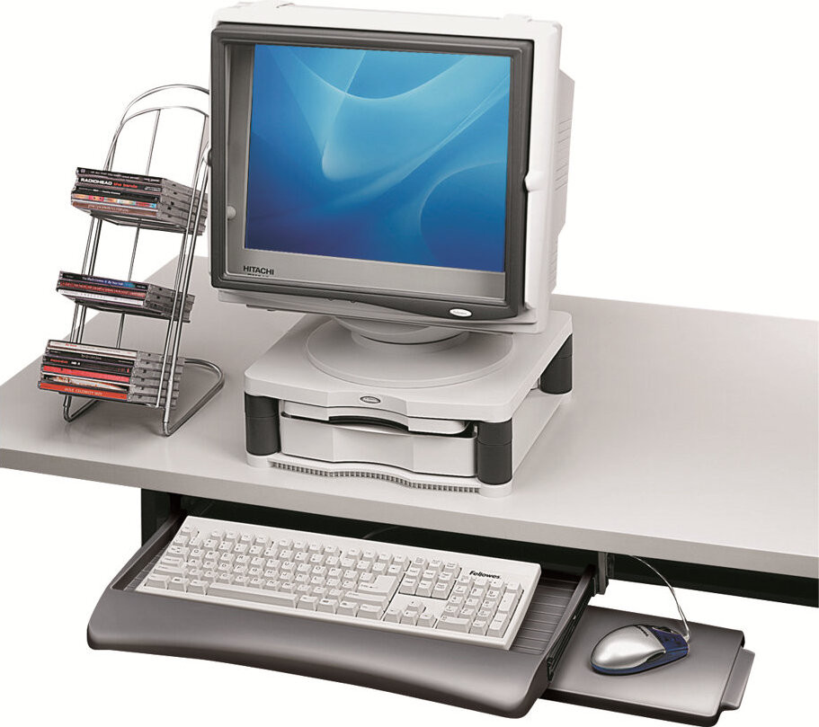 Fellowes toetsenbordlade met muisplateau, grafietkleur
