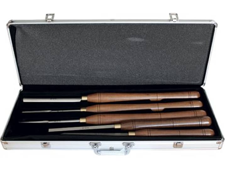 COFFRET ASSORTIMENT 5 OUTILS DE TOURNAGE ACIER - 870.500.05 - LEMAN