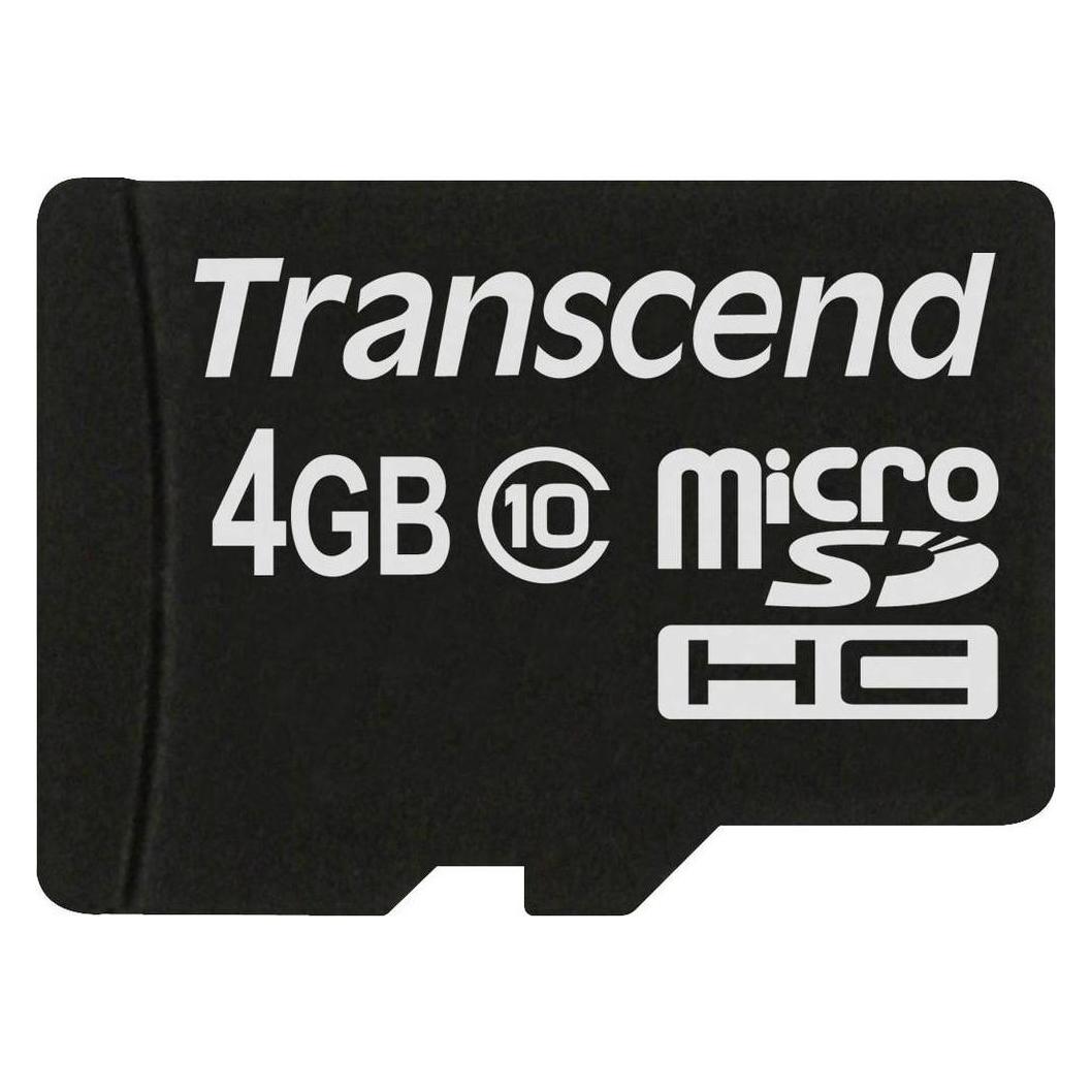 Transcend Flash-Speicherkarte 4GB Micro SDHC, C10 (4 GB, microSDHC, U1, UHS-I) (TS4GUSDHC10)