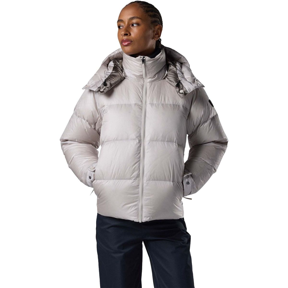 Rossignol W Abel Down Hoodie Jacket silver cloud (A43) L RLPWJ40 A4300L