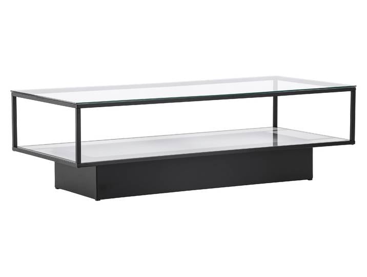 Maglehem Table basse avec plateau 60x130 cm\, verre.