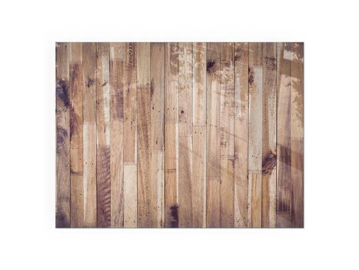 Tulup Kaminbodenplatte 80x60 cm - Holzbrett in Anordnung, Braun, Glas, Rechteckig, 80x60x0.4 cm, Elektrogeräte, Heizgeräte, Elektrokamine