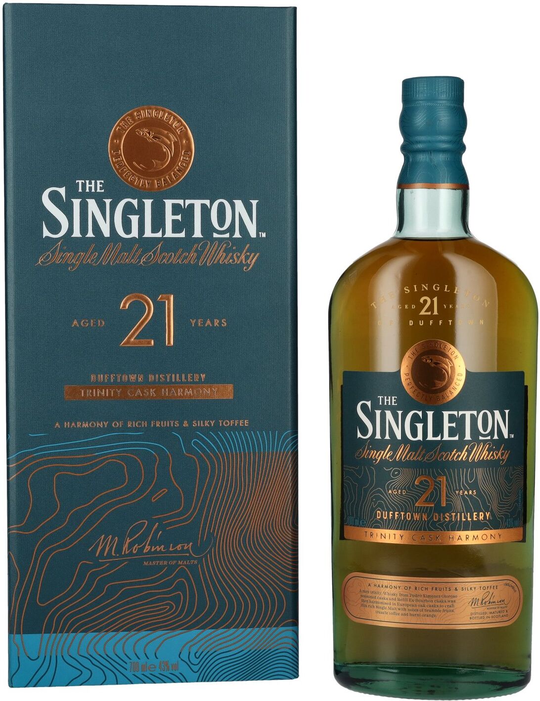 The Singleton of Dufftown The Singleton Dufftown 21 Years Old TRINITY CASK HARMONY 43% Vol. 0,7l in Geschenkbox