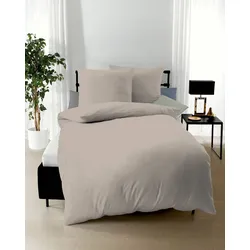 kaeppel Bettwäsche Satin Uni cappuccino Kissenbezug 80x80 cm