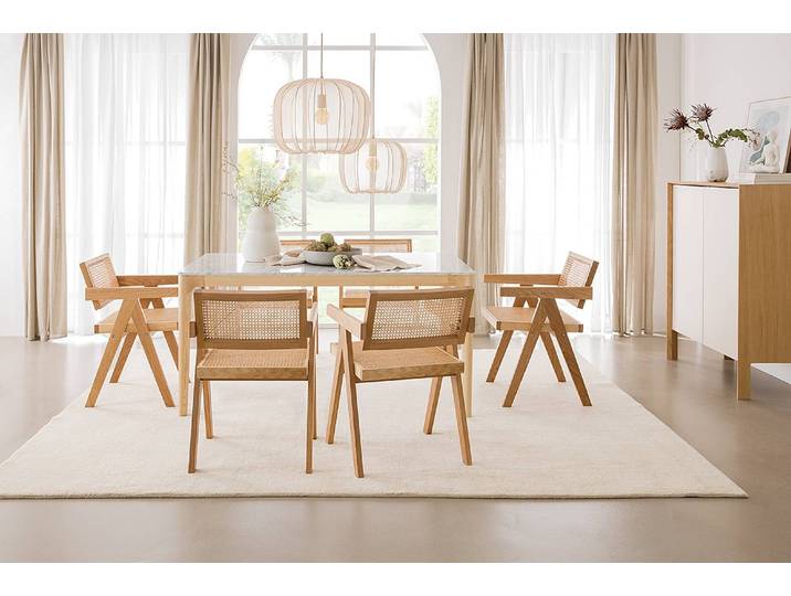 Abat-jour TANA Ø 50cm Beige/Beige Mesh Ampoule électrique/LED E27