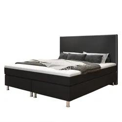 Inter Trading Boxspringbett King De Luxe, schwarz