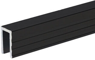 Adam Hall Hardware 6200 Blk - Aluminium Kappe Für 7 Mm Trennwände, Schwarz