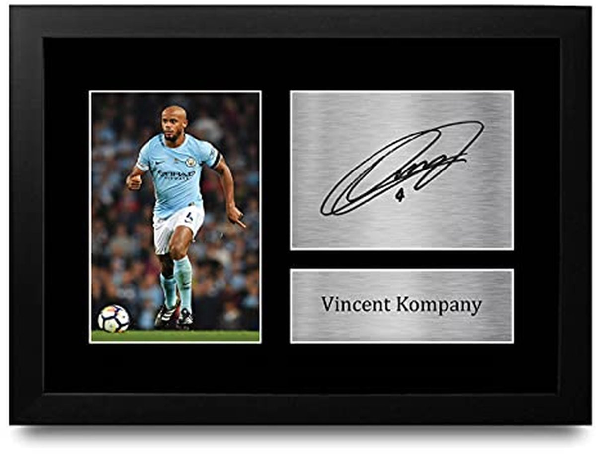Gesigneerde Foto Reproductie Wanddecoratie Kunst A4 Ingelijst Display Zwart 33 x 24 cm