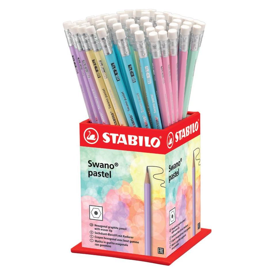Stabilo Swano Pastell Bleis. 72er Disp (HB, 72x) (4908/72-HB)