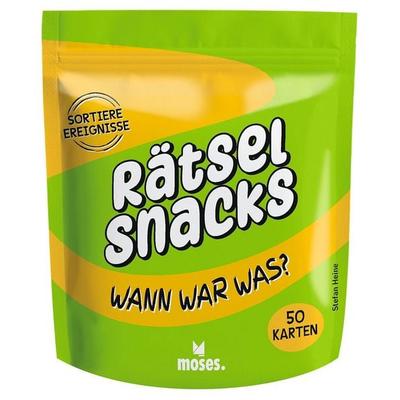 Rätsel Snacks Wann war was?, Gebundene Ausgabe von Presse Service Stefan Heine, Moses verlag, 978-3-96455-377-5
