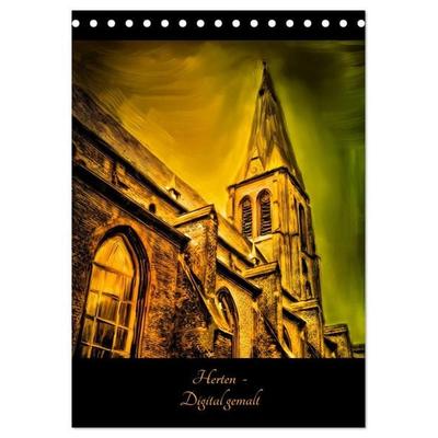Herten - Digital gemalt (Tischkalender 2027 DIN A5 hoch), CALVENDO Monatskalender