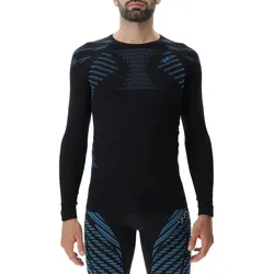 UYN Running Ultra1 langarm Laufshirt Herren black/atlantic/atlantic XL
