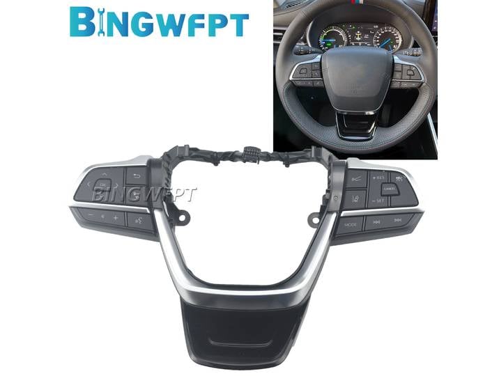 Boutons de commande de régulateur de vitesse de remplacement pour volant de voiture de haute qualité pour Toyota Highlander 2021 2022 2023
